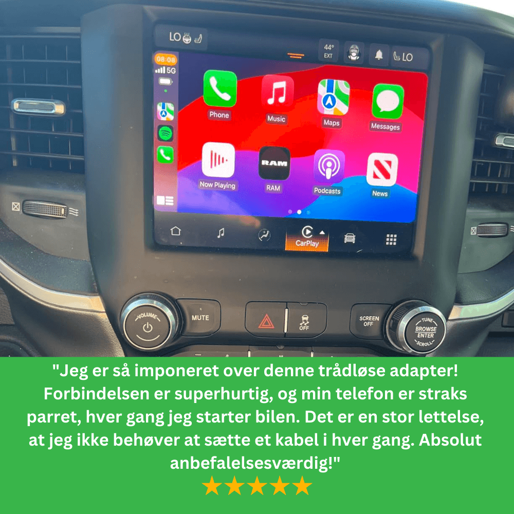 AutoLink™ | Trådløs carplay- og Android Auto-adapter