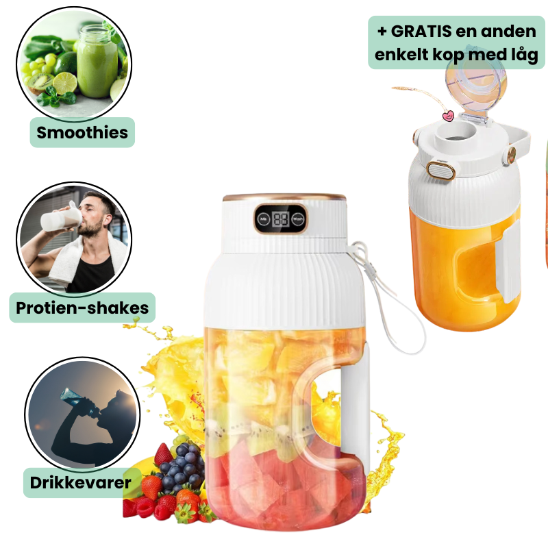 BlendFlaske™ | Smoothies, shakes, Drikkevarer  - én flaske!