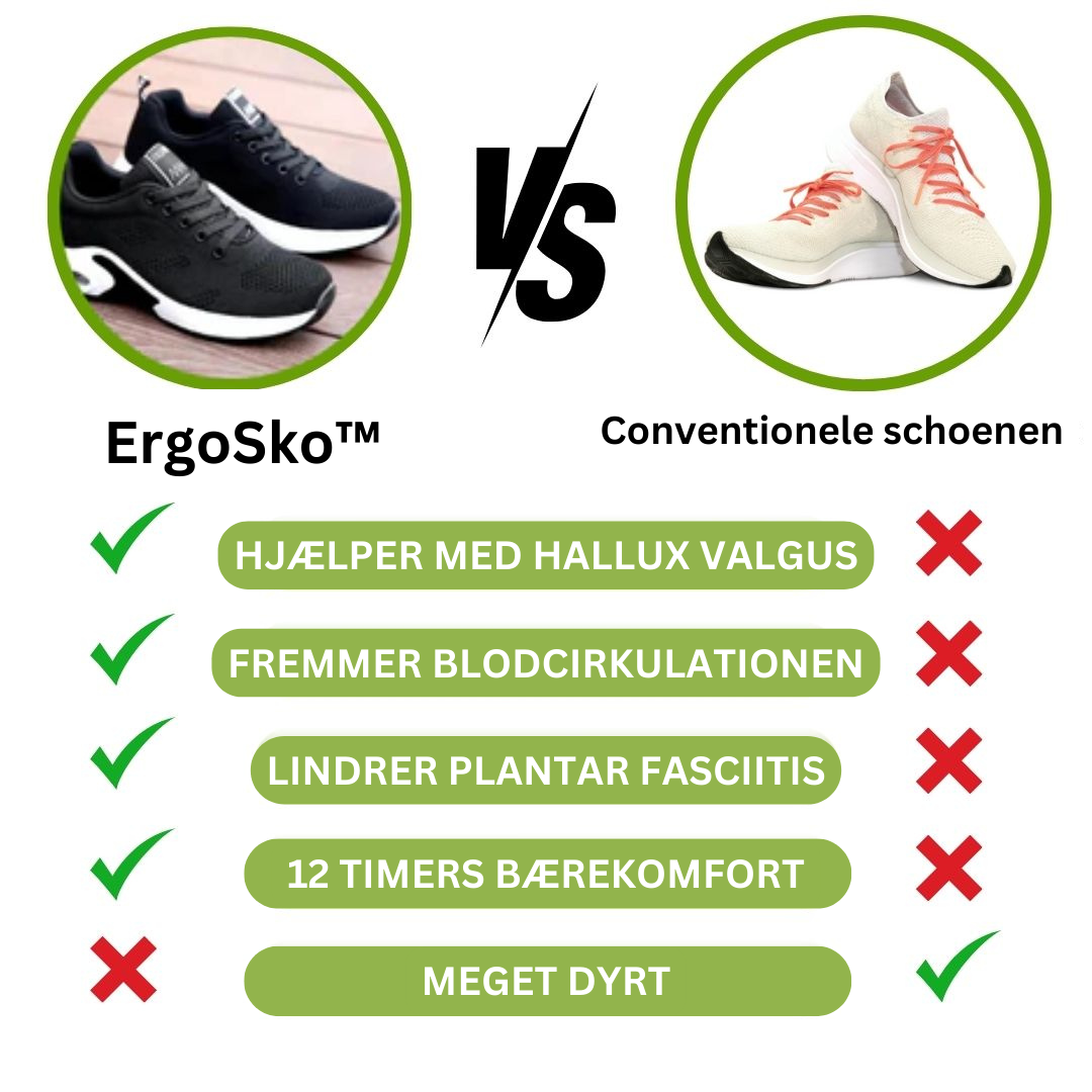 ErgoSko™ | Mærk den skylignende komfort