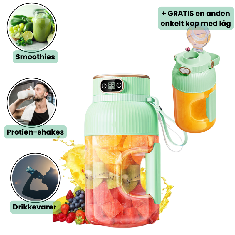 BlendFlaske™ | Smoothies, shakes, Drikkevarer  - én flaske!