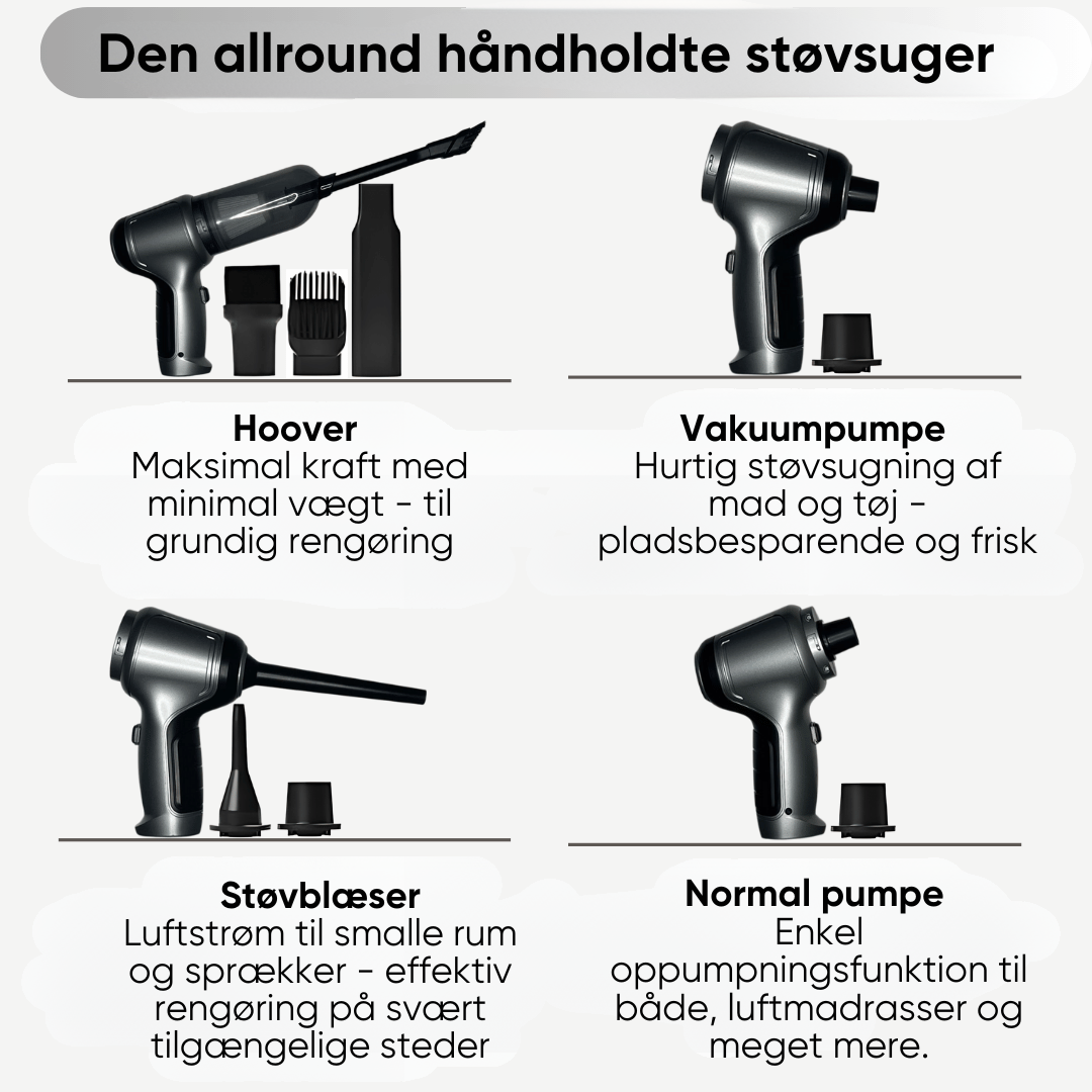 DustAway™ | Sig farvel til støv og snavs