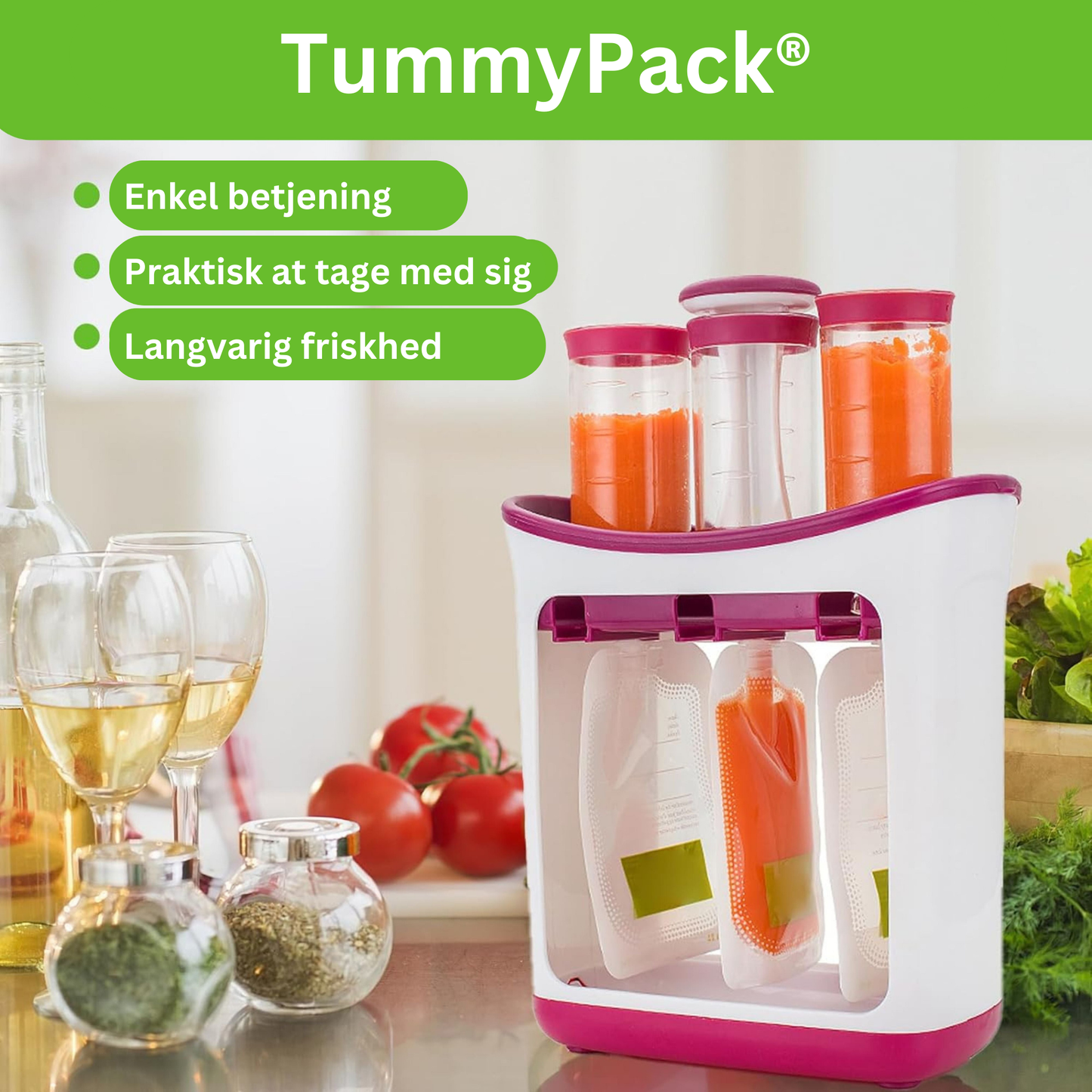 TummyPack® | Holder næringsstofferne intakte for sundhedens skyld