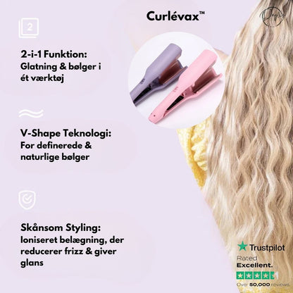 Curlévax™ | 2-i-1 Styling til Bølger & Glat Hår